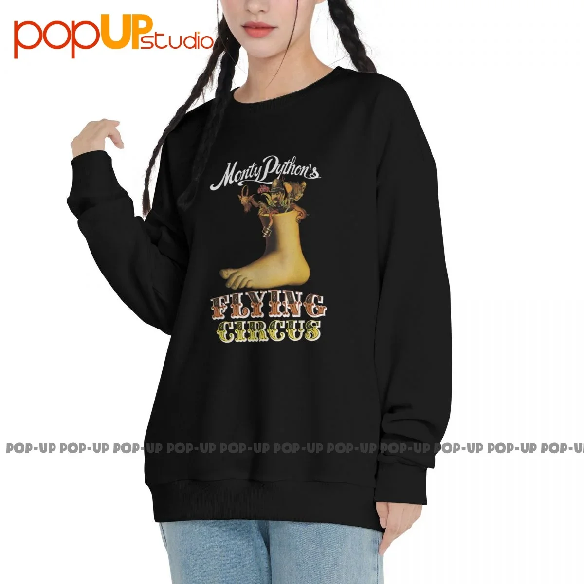 Monty Python Foot Animation Sweatshirt Pullover Shirts New Daily All-Match High Quality