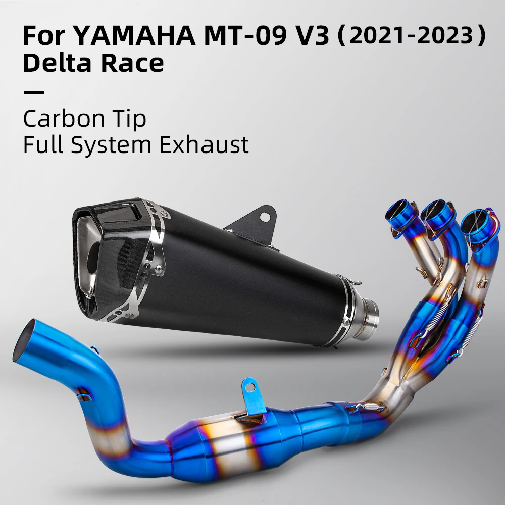 

Complete system, Drum-shaped exhaust pipe silencer, MT-09 high performance for motorcycle v3 from 2021 to 2023