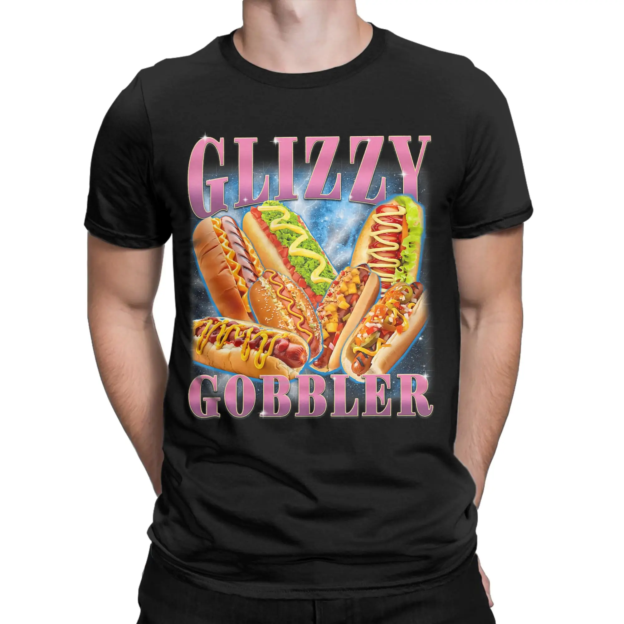 Funny Glizzy Gobbler Meme Hilarious Hot Dog Glizzy Lovers T Shirt Men  T Shirts Summer O Neck Popular Tees Oversized Tops
