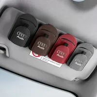Car Sunshade Glasses Clip Sun Visor Multi Functional Storage Bag for Audi Sline S3 S5 S7 SQ3 SQ5 A3 A5 A6 A7 A8 Q3 Q4 Q6 Q7 Q8
