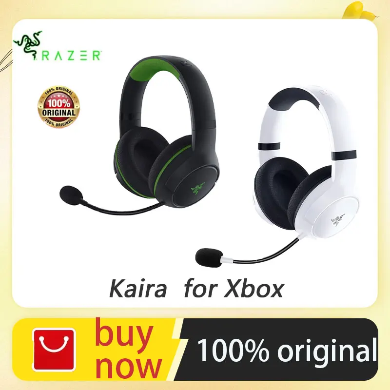 

Razer Kaira Wireless Gaming Headphones for Xbox Series X ,TriForce Titanium 50mm Drivers,HyperClear Cardioid Mic,Windows Sonic