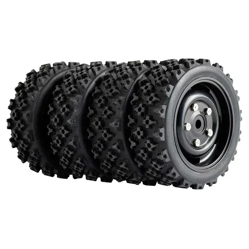 1/10 RC Racing Car Wheels Rally Tyre & On Road Tires 12mm Hex for Tamiya XV01 XV02 TA06 TT01 TT02 PTG2 144001 A959 HPI