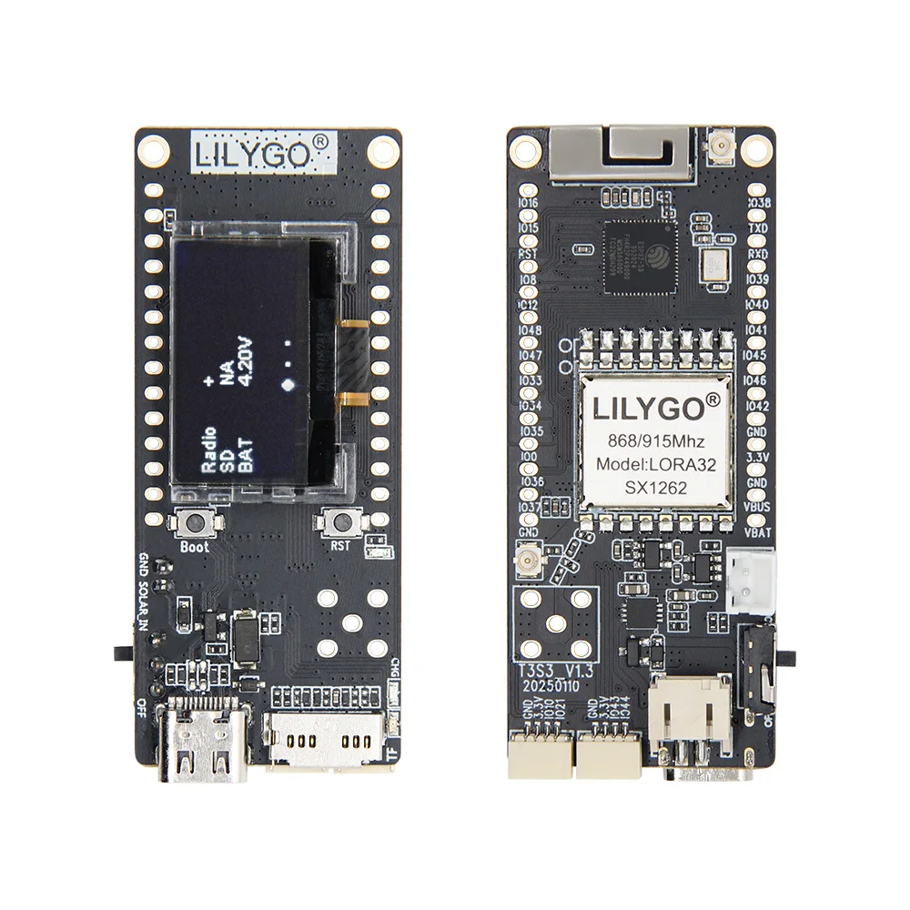 LILYGO T3S3 V1.3 ESP32-S3 Dev Board LoRa وحدة RF لاسلكية قابلة للبرمجة LR1121 SX1276 SX1262 SX1820 WiFi وحدة بلوتوث