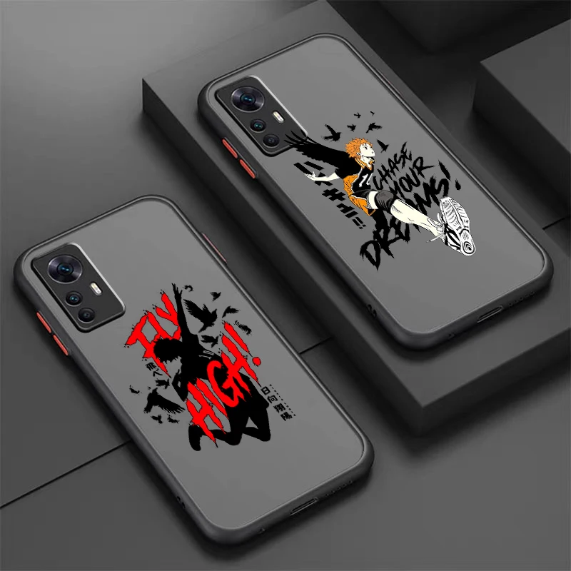 

H-Haikyuu Cute Art Frosted Translucent For Xiaomi Mi 13 12 12T 11T 11 11i 10T 10 9T Pro Lite Ultra 5G Funda Phone Case