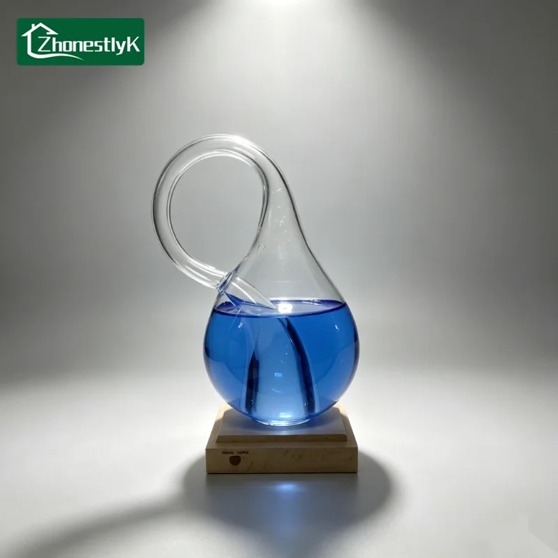 Klein Bottles Ornaments Transparent Glass Bottle Living Room Wine Cooler TV Cabinet Desktop Decorative Home Decoration Crafts