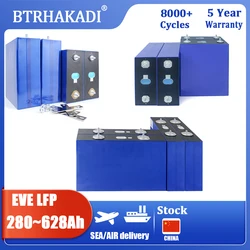 EVE 3.2V 280Ah 304Ah 314Ah 628Ah Original A Grade Brand New Lifepo4 Rechargeable Cell For Solar Energy Power Bank 4-16PCS