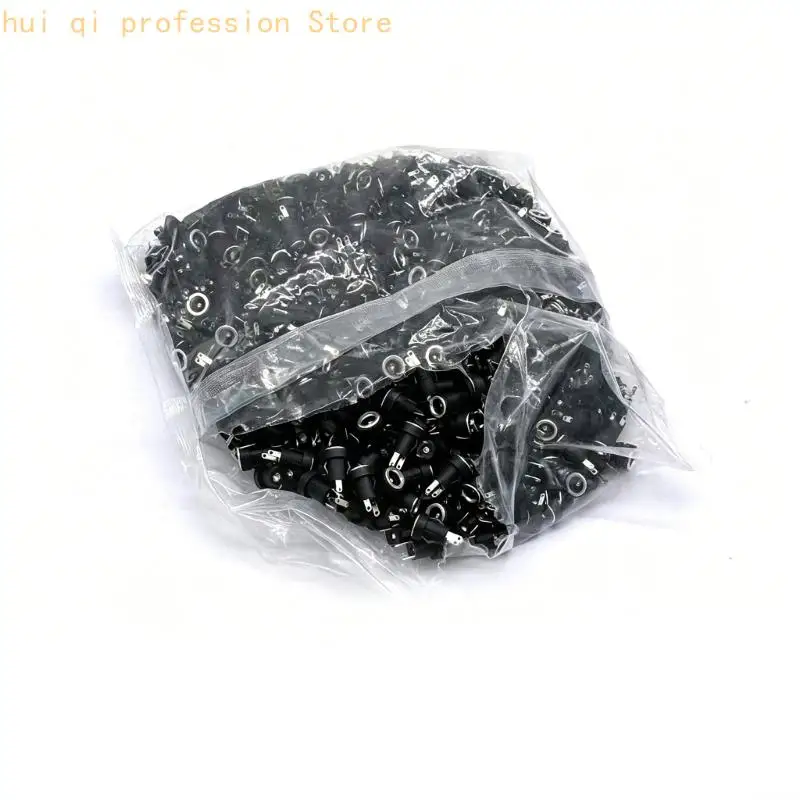 Weibliche Steckdose 5,5 x 2,1 mm, 2-poliges Kunststoffgehäuseteil mit Metallanschlüssen, 500er-Pack für Automobile und – Detail 4