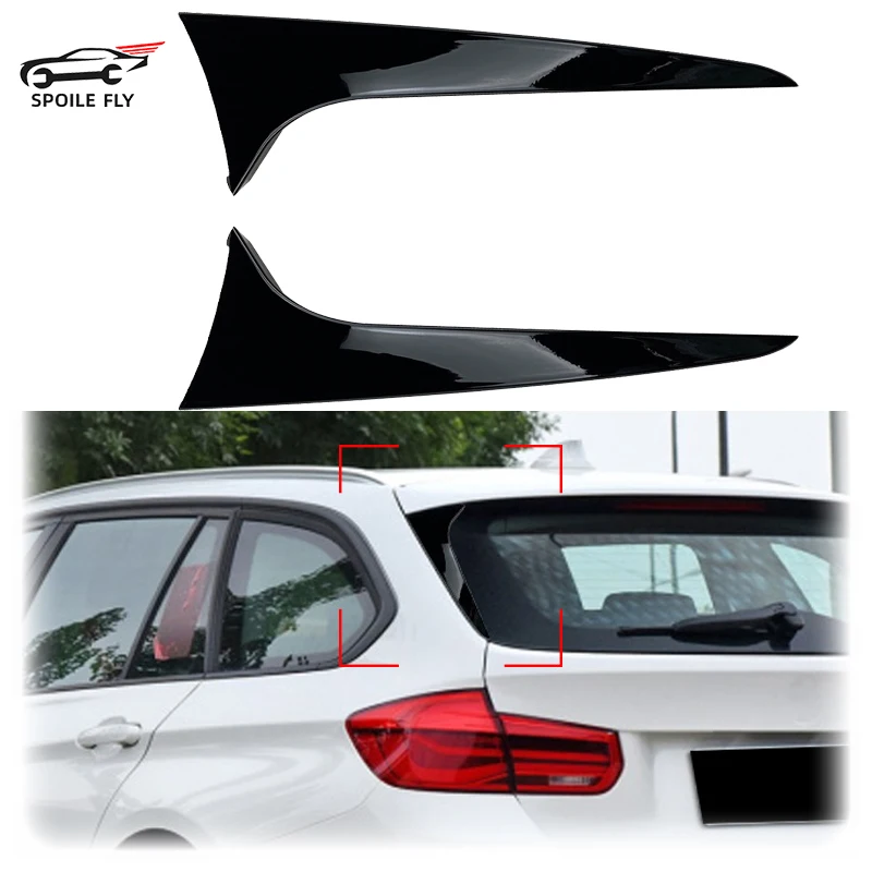 

2012 To 2018 For BMW 3 Series F31 320i 328i 330i 320d 330d Wagon Car Rear Window Side Spoiler Canard Splitter High Quality ABS