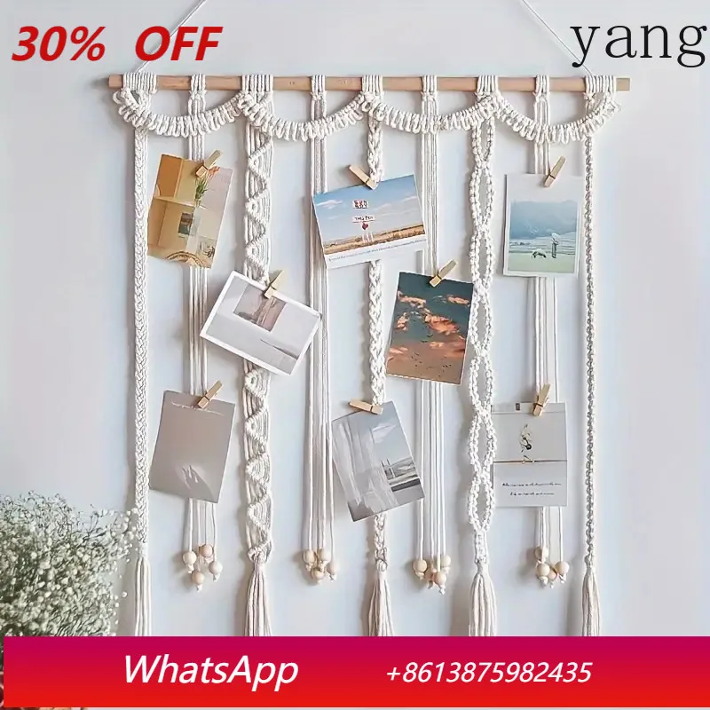 

YJQ room renovation woven photo wall decoration ornament home living room bedroom wall storage tapestry