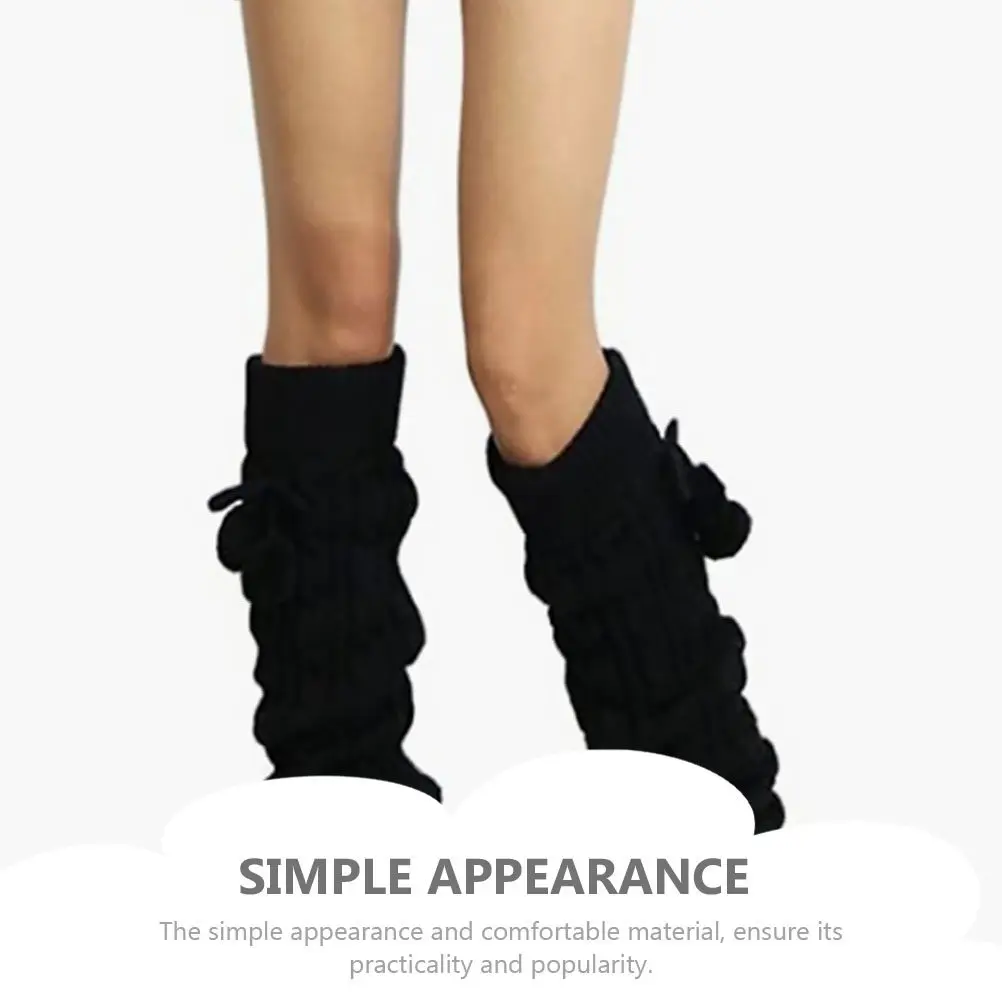 

1 пара коротких гетр для женщин: премиальные вязаные зимние носки для сохранения тепла и стиля, мягкие носки-чехлы для обуви, гетры для ног