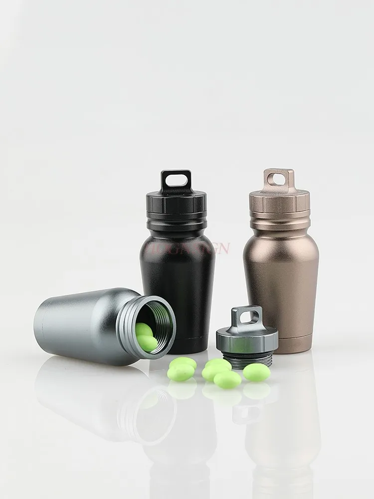 

Маленькая портативная аптечка, портативная герметичная мини-вологостойкая упаковка из алюминиевого сплава.