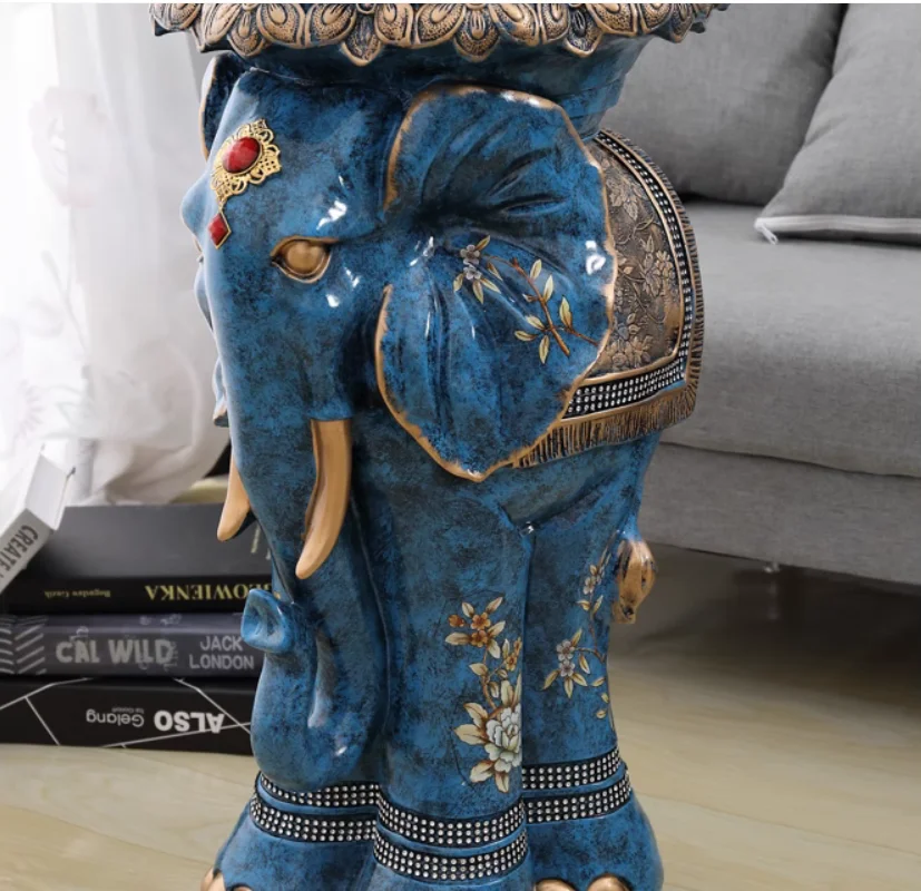 Tall elephant stool living room decoration Home vase stool decoration housewarming gifts like stool crafts