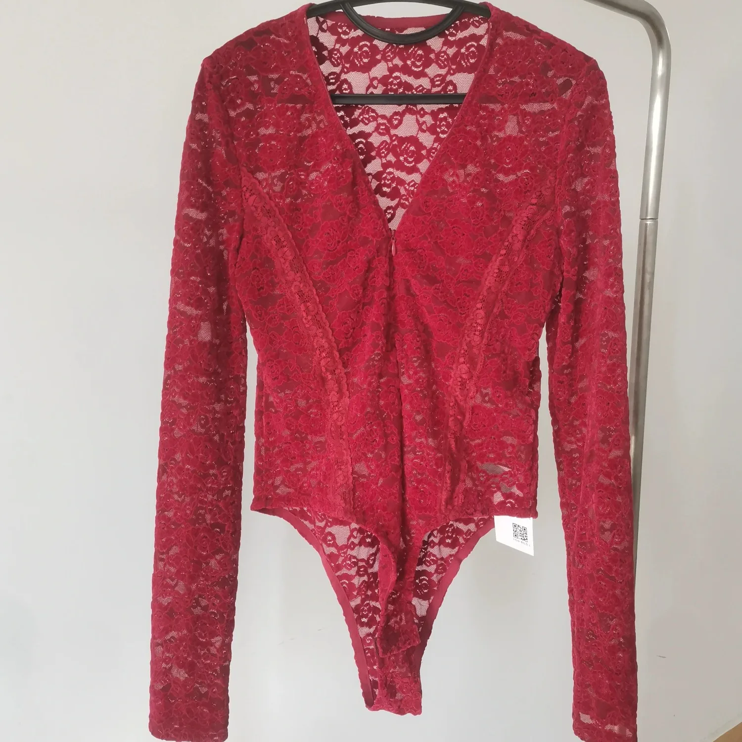 레트로 레이스 스플라이스 V넥 슬림핏 롱 슬리브 티셔츠 원피스 여성용 가을 겨울 신상 출퇴근룩 한국 스타일 순수한...