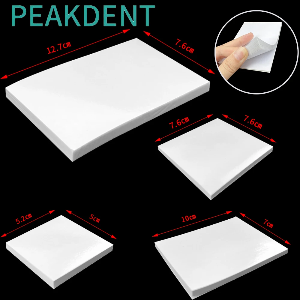 50Pcs S/M/L Dental Disposable Mixing Paper Dentistry Tools Cement Powder Pad Paper Dentist Lab Mixing Paper Consumables