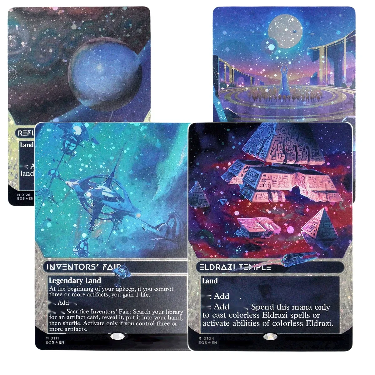 EOS Galaxy Foil Reflecting Pool Eldrazi Temple Inventors' Fair TCG Proxy Cards Custom Top Quality Game Collection Trading Cards
