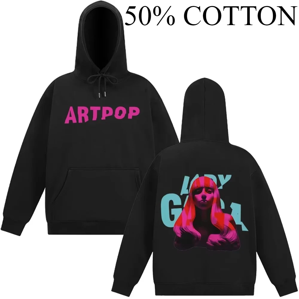 ليدي غاغا ذا فام جرافيك هاراجوكو هوديس للرجال والنساء بأكمام طويلة الهيب هوب البلوز فضفاض عادية الجمالية العصرية البلوز