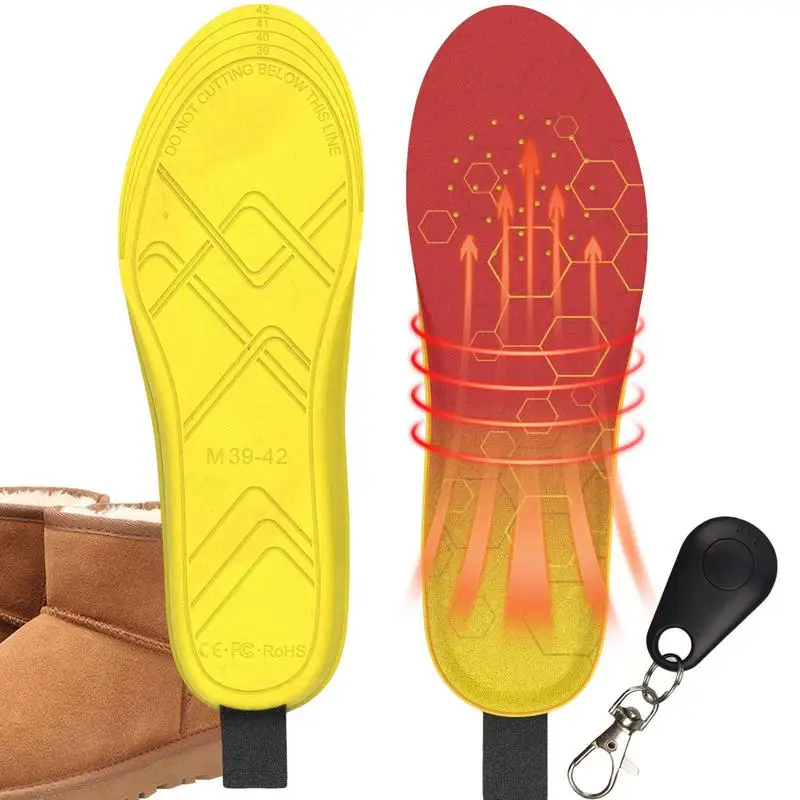 

Winter Heated Insoles 3 Modes Adjustable Temperature USB Rechargeable Electric Heated Insoles For Camping Hiking Cycling