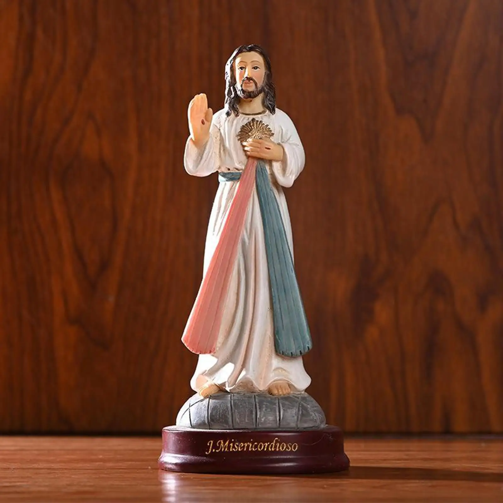 Sculptures Statues Ornaments Collectible Catholic Religious Resin Holy Jesus Figurine Sculpture Jesus Gift Home Decor
