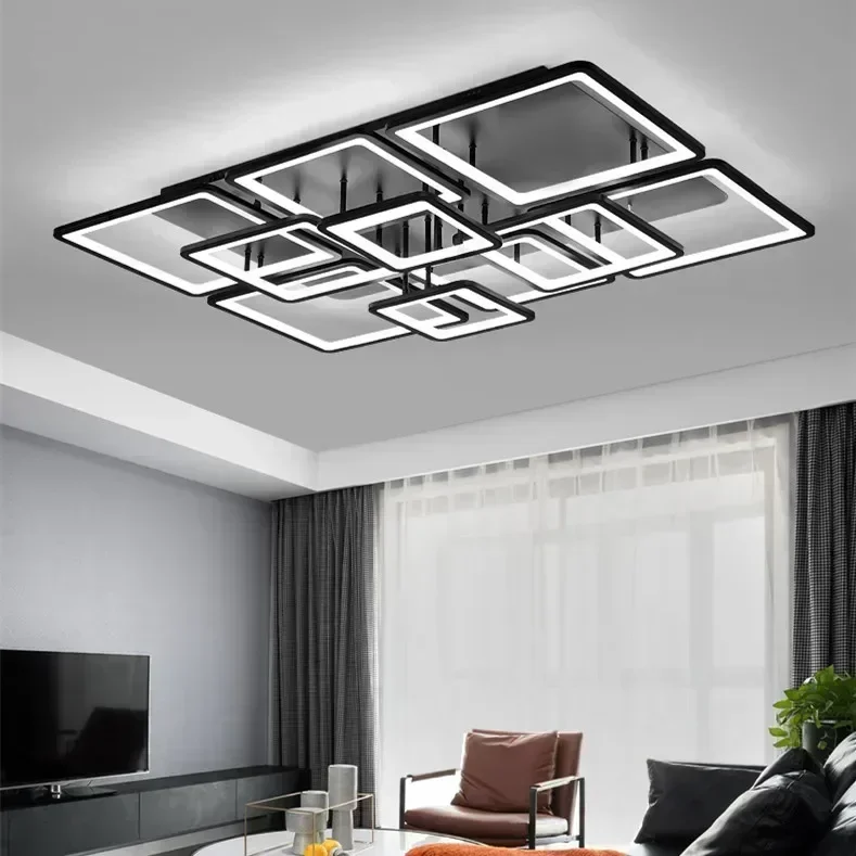 TechHPModern LED Ceiling Lamp Nordic Simple Ceiling Chandelier For Living Room Bedroom Dining Room