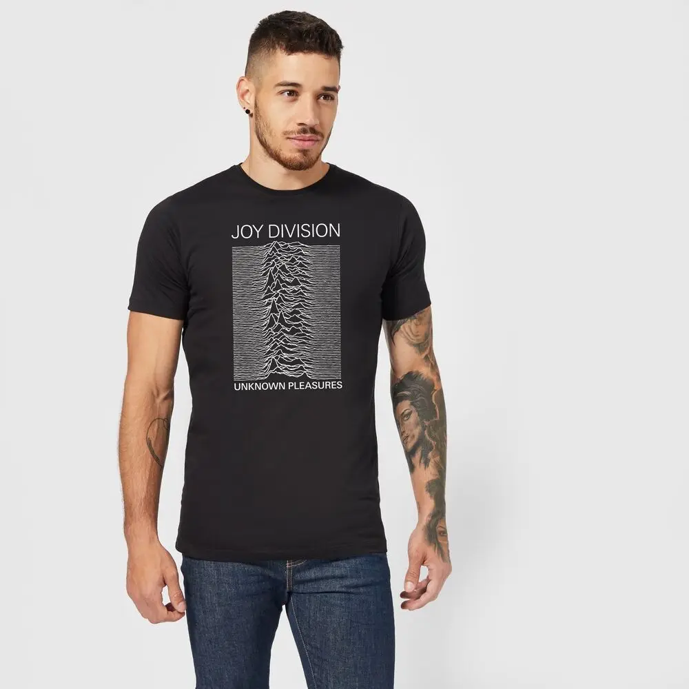 Official Joy Division Unknown Pleasures Unisex T-Shirt - Black