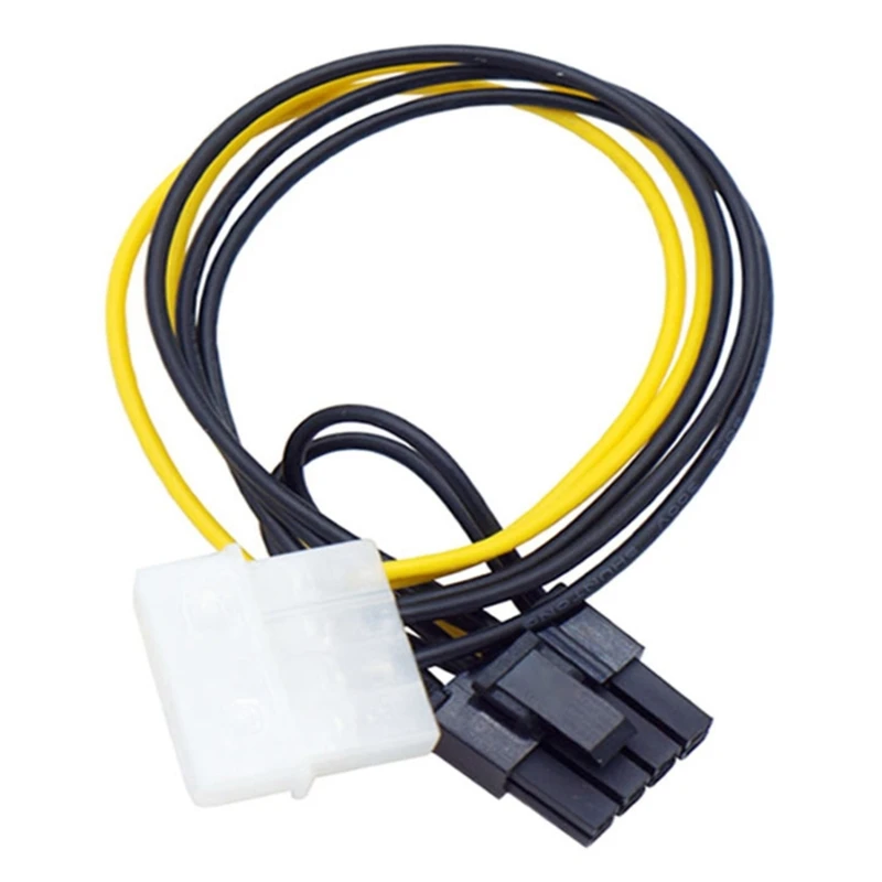 Q6PA 4Pin to 8Pin GPU Power Cable for Desktop Computer Repair, Power Cord with PVC Insulated Wire, Approx. 22Cm, Single Cable