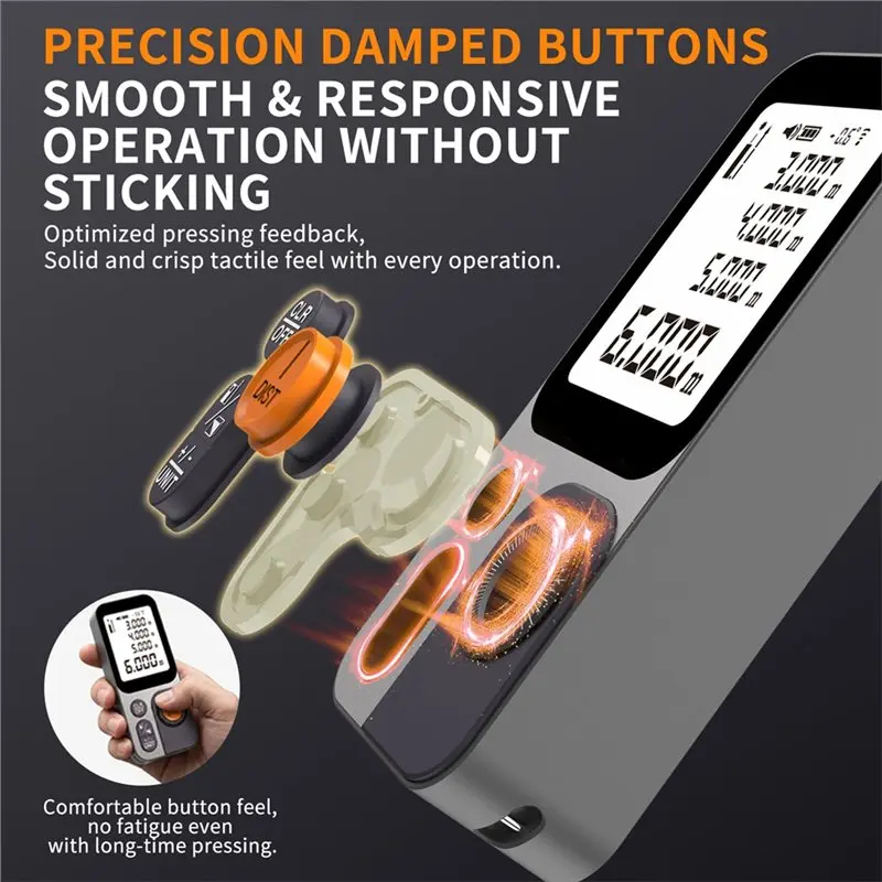 A69EInfrared Height Measurement Rechargeable Laser Distance Meter 120M Smart Portable App-Controlled Room Measurement
