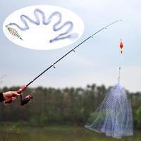 High Quality Thread Net Fishing Net Blue Green Luminous Bead Net Tackle High-carbon Steel Fishing Traps Ice Fishing