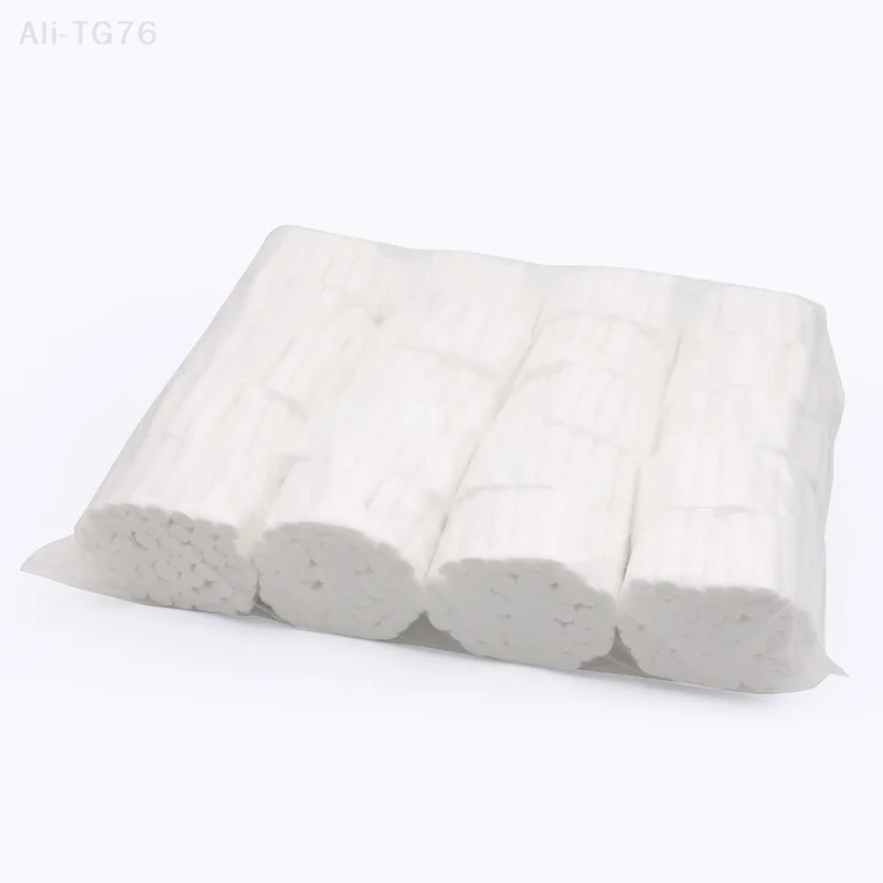High Absorbent Dental Hemostatic Cotton Roll 1.0*3.8CM Dental Cotton Roll Absorbent Cotton Roll Moisture Proof Cotton Roll