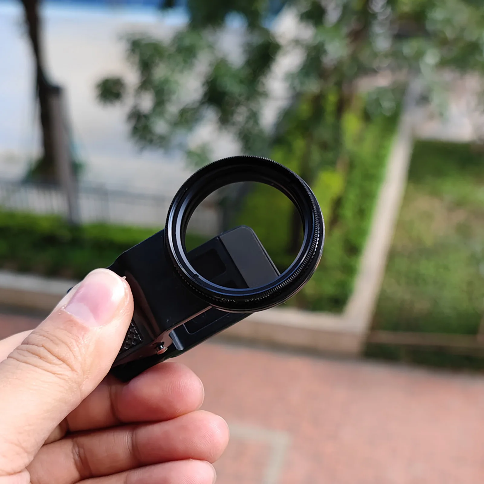 مشبك مستقطب للهاتف المحمول CPL مقاس 37 مم على مرشح مستقطب دائري لإزالة الضوء المستقطب للهاتف