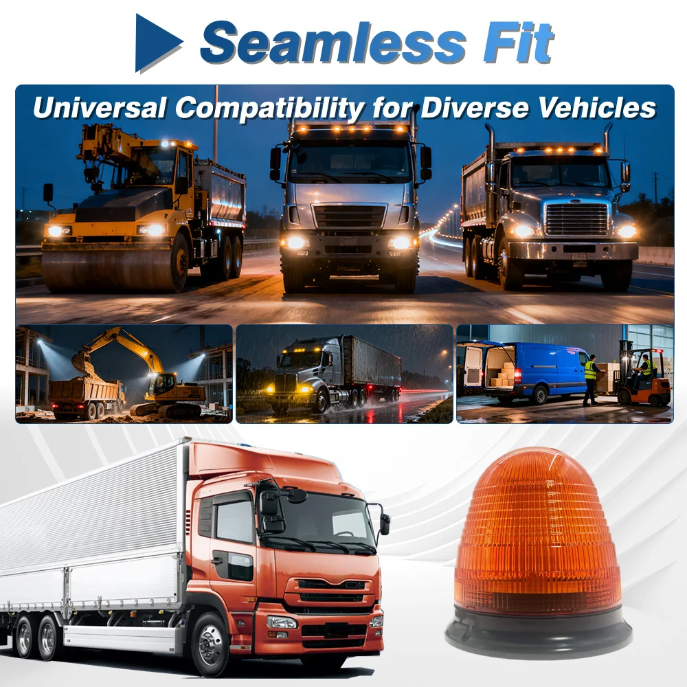 

Tractor Forklift Flashing Warning Light Strobe Beacon 12V 24V Car Truck Roof Top Warning Light Emergency LED Strobe Light