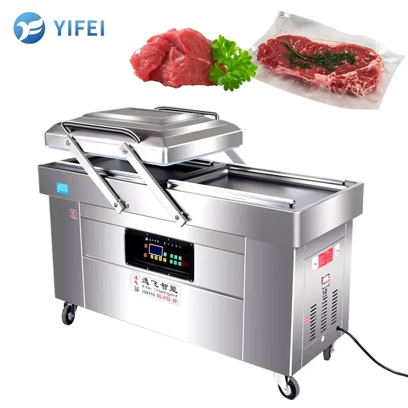 

Automatic Double Chamber Vacuum Bag Packing Packaging Sealing Sealer Machine for Food