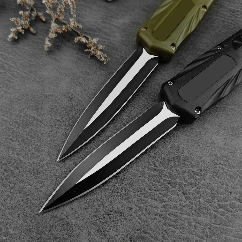 High Quality Assisted Pocket Knife 440C Blade ABS Handle OTF Outdoor EDC Survival Hunting Camping Survival Tools for Men‘s Gift