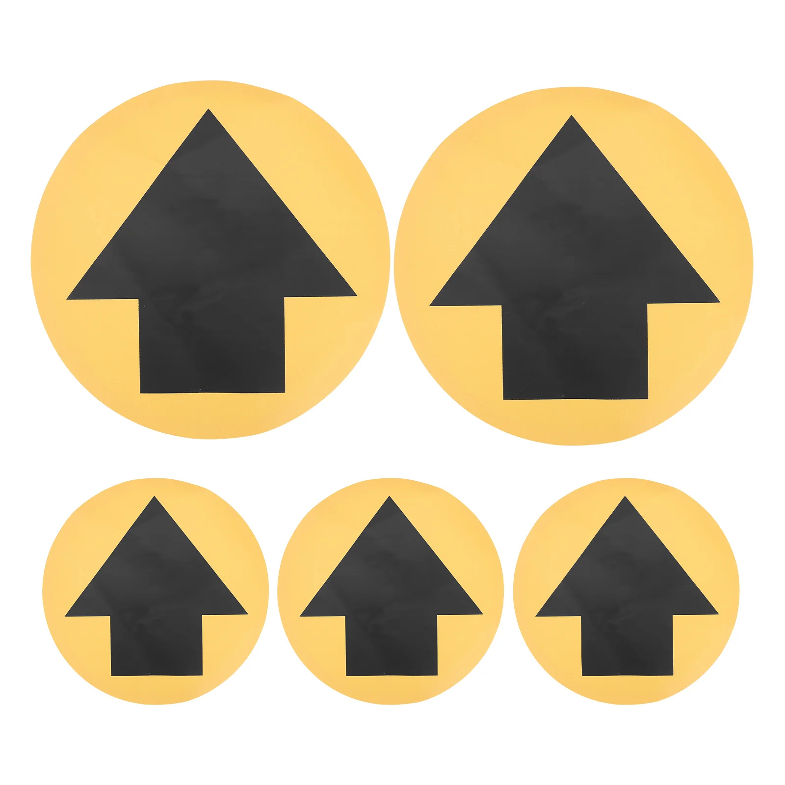 ملصق أمان على شكل سهم اتجاهي عالي الوضوح للمدارس والمستشفيات والأسواق والسوبر ماركت والأرضيات العامة