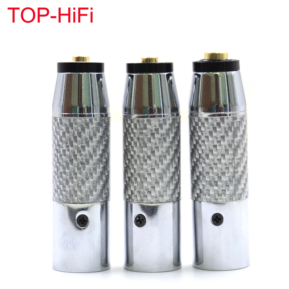 

TOP-HiFi Audio XLR 4Pin DAC Decode Male Plug To 2.5/3.5/4.4mm Female Audio Jack Carbon Fiber Convert Plug Connector Adapter