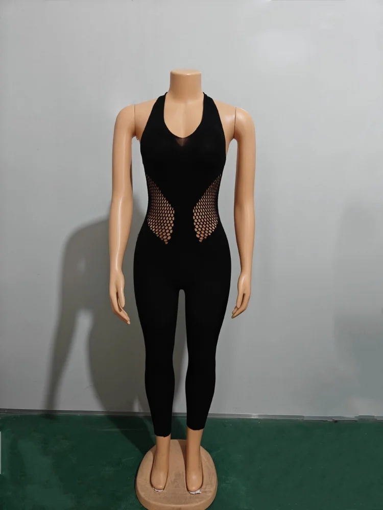 Wmstar-mono para mujer, venta al por mayor, trajes de Club sexys, ropa interior Sexy de tul con cuello Halter y espalda descubierta, traje de baño para club nocturno, trajes de una pieza