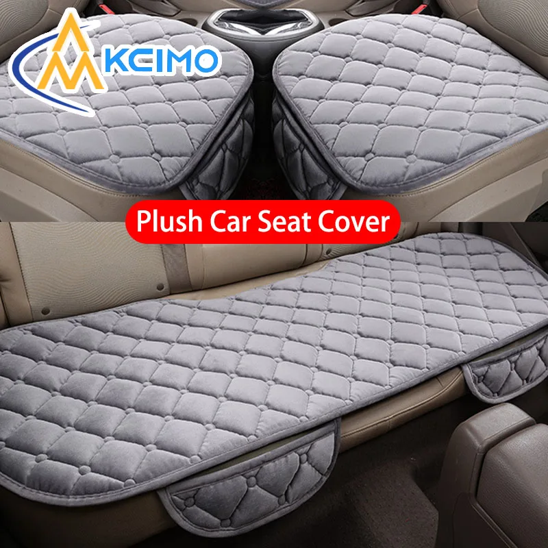 Plüsch Auto Sitzbezug Anti Slip Weiche Sitzkissen Auto Stuhl Schutz Pad 1PC Universal für Limousine SUV Pick-up Lkw