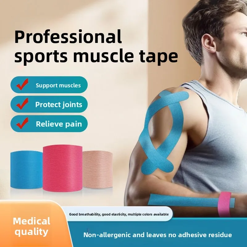 Genuine 5x500cm 3pcs Packs Muscle Sticker Sports Elastic Bandage, Medical Tape for Athletes
