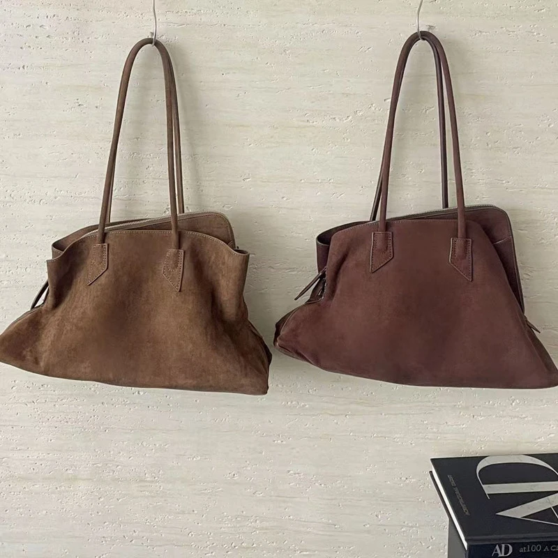 

Luxury Shoulder Bag, Fashionable High-grade Cowhide Large-capacity Tote Bag, Creative Irregular Simple Women's Underarm Handbag