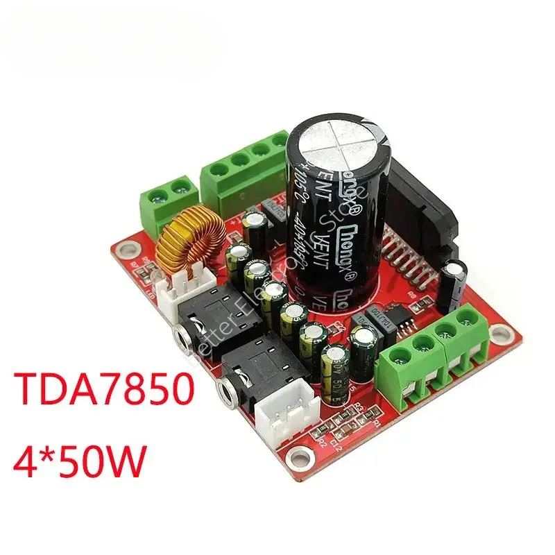TDA7850 سيارة مضخم الصوت أمبير مجلس 4 قناة 4*50 واط مع BA3121 وحدة الحد من الضوضاء تيار مستمر 12 فولت XH-M150