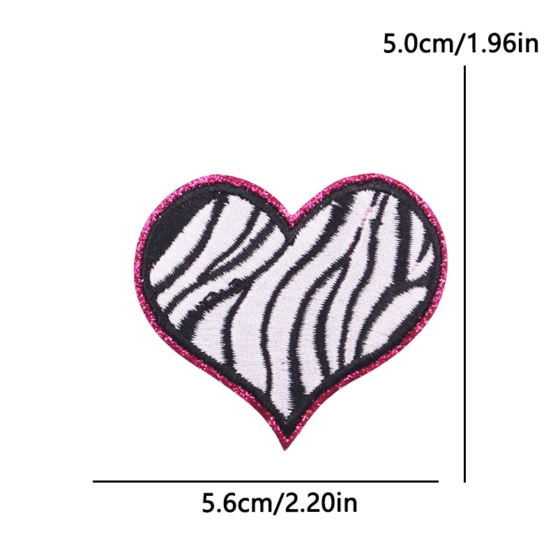 Dutch Oeteldonk Carnival Iron On Embroidery Patches Zebra Heart Wine Bottle Applique For Garment Bag Hat Festival Craft Decor