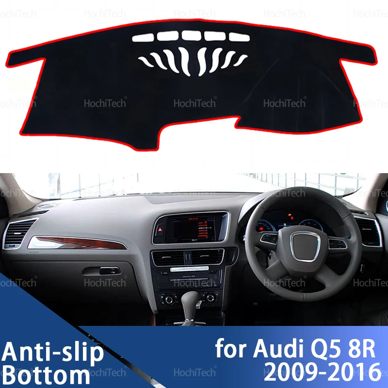 Car Dashboard Cover Avoid Light Pad Instrument Platform Cover Mat Carpet For Audi Q5 8R 2009 2010 2011 2012 2013 2014 2015 2016