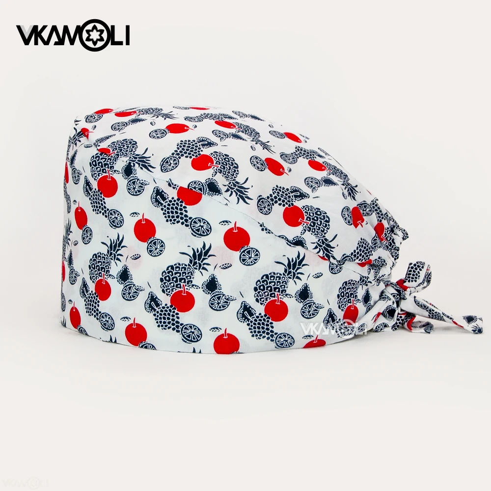 Gorro de trabajo de laboratorio de dibujos animados para hombres y mujeres, gorra antipolvo, ajustable, para mascotas, médico