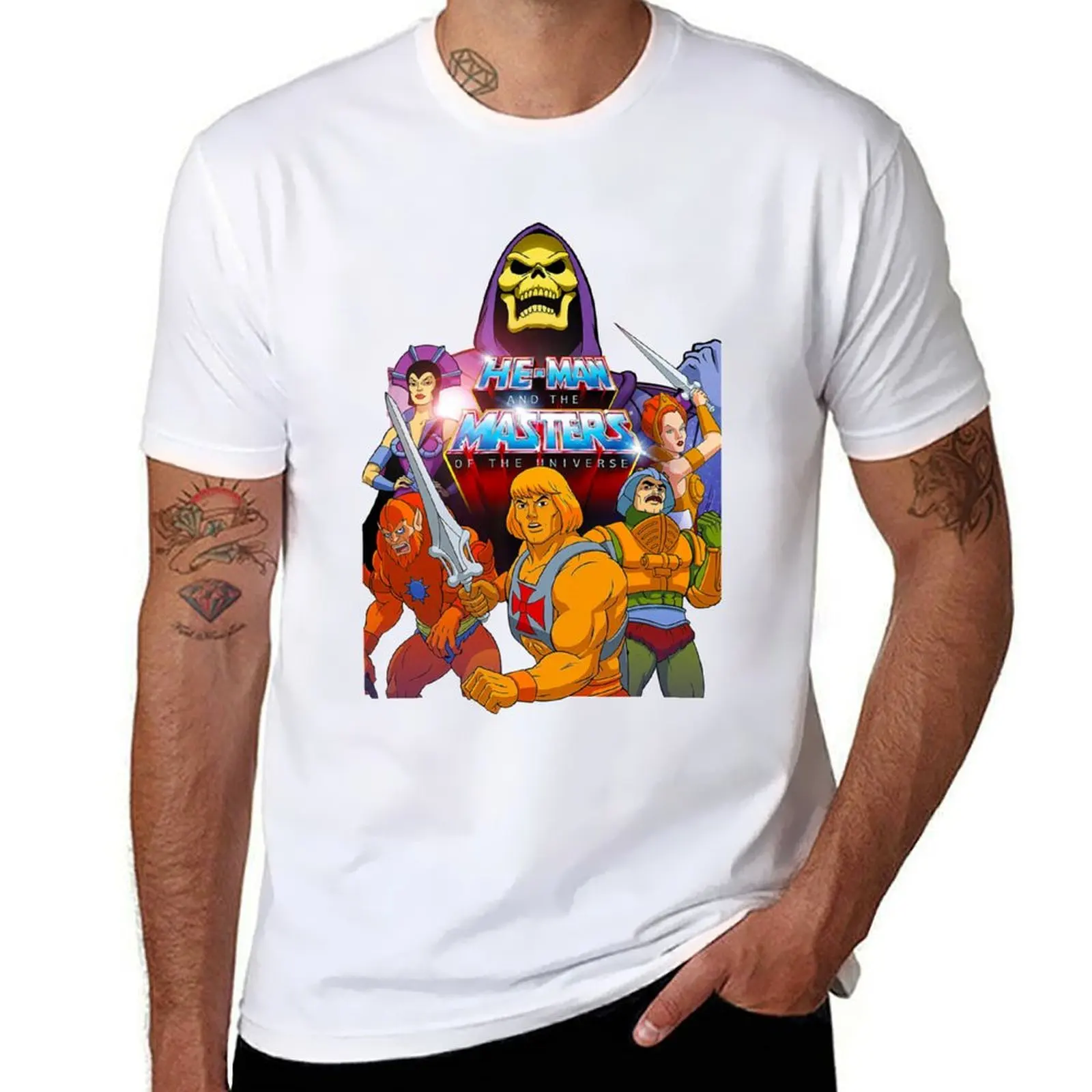 

Футболка He-Man, черная хлопковая футболка, простая мужская посылка, забавные футболки, мужская футболка