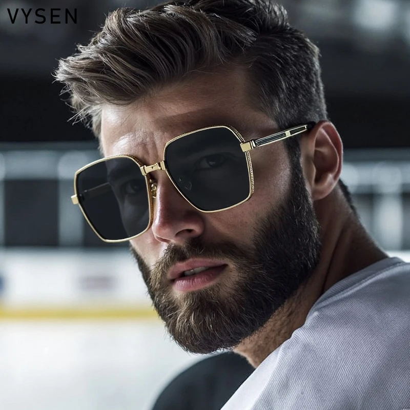 

Steampunk Square Sunglasses Men 2025 Luxury Brand Classic Polygon Sun Glasses Vintage Driving Outdoor UV400 Shades