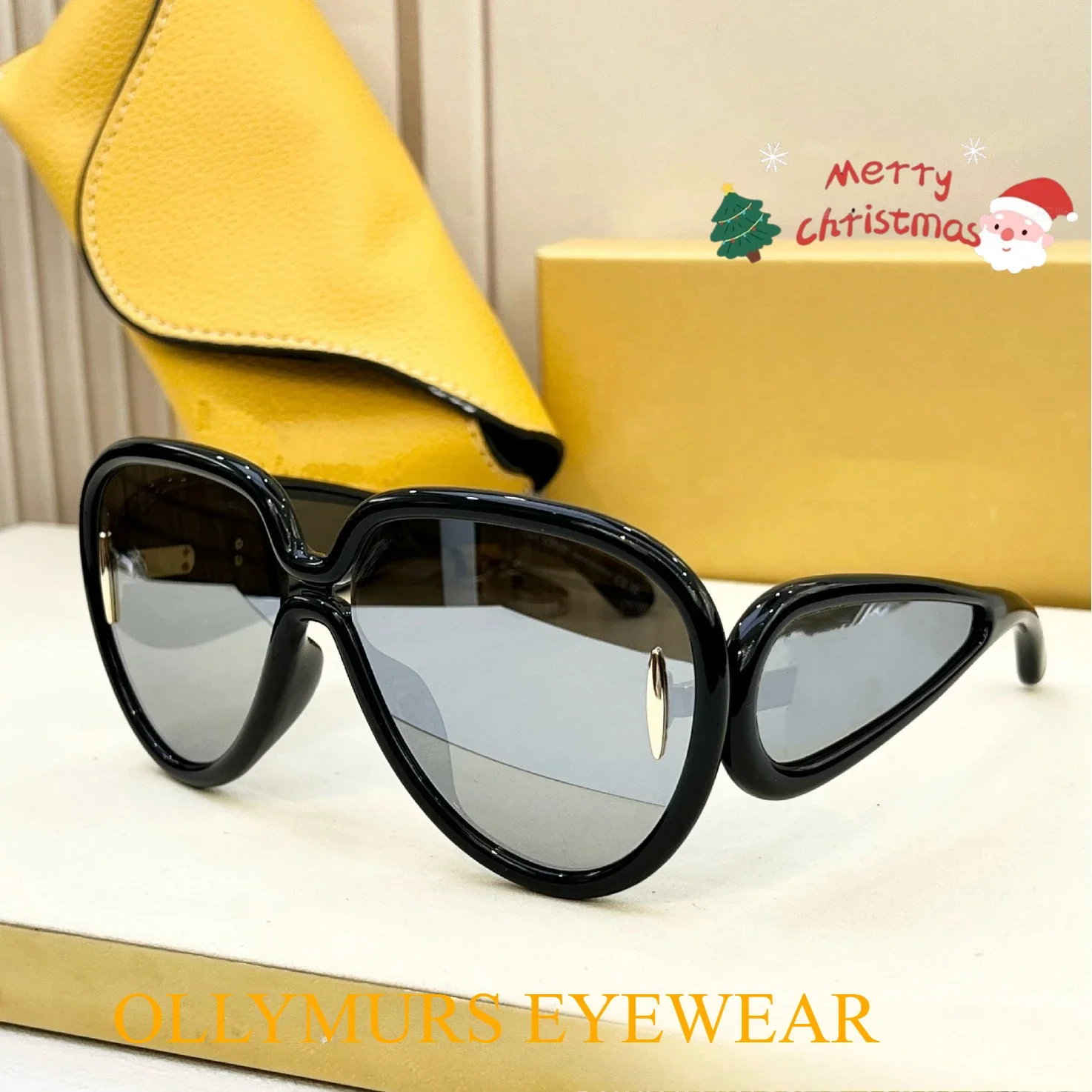 

Original Designer LW40132II High Quality New Fashion Sunglasses Modern Future Acetate and Nylon Pilot Mask Trendy Sunglasses