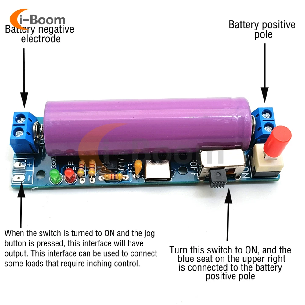 Li-ion PCB Lithium Battery Protection Board TYPE-C USB DC3.7V 18650 Li-ion lithium Battery Charger Module DIY Kit/Finish Product