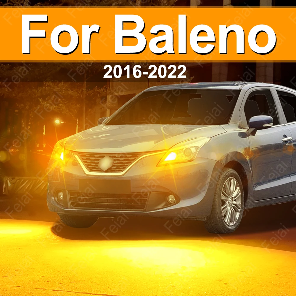 

LED Turn Signal Lights For Suzuki Baleno Accessories LED Indicator Light Bulb Amber 2016 2017 2018 2019 2020 2021 2022