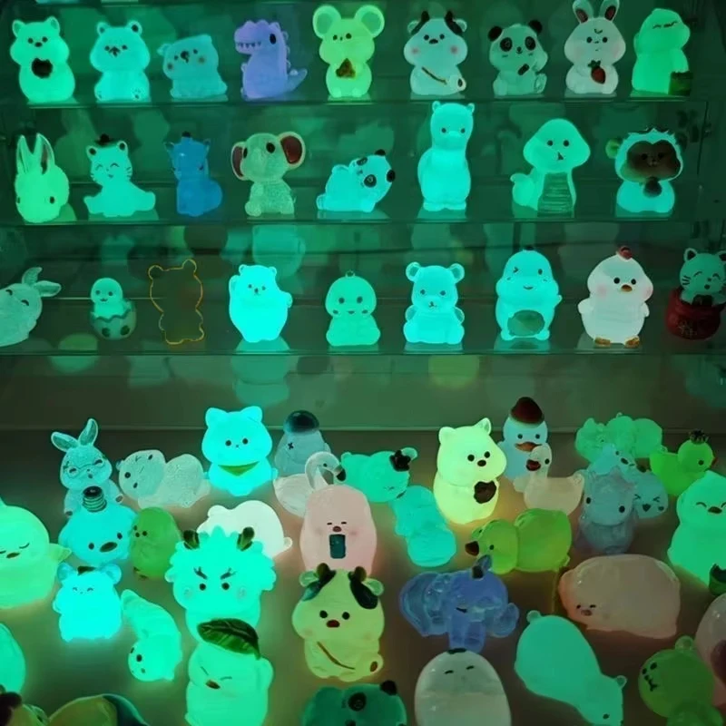 10-30-50pcs Mini Animal Surprise Blind Bags Cute Luminous Assorted Colors Animals Blind Box Toys for Kids Children Birthday Gift view 4