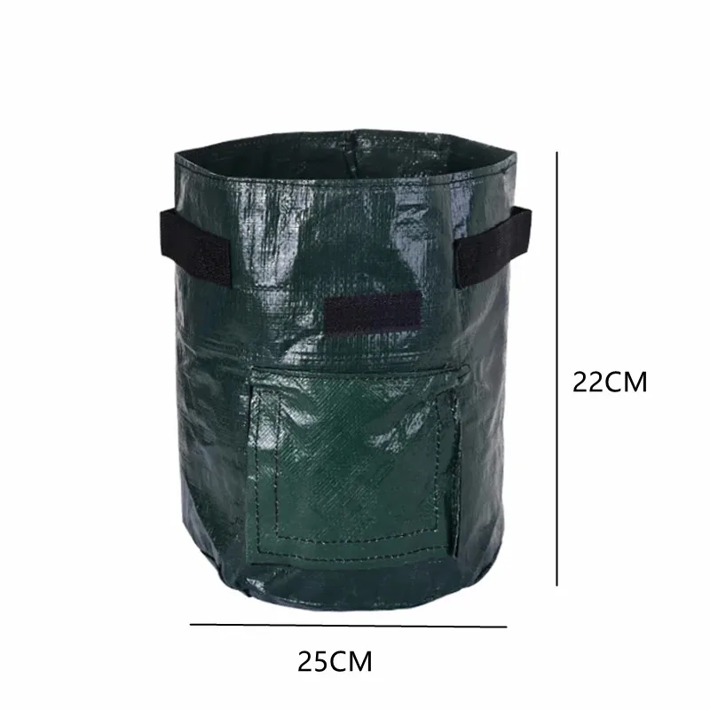 Garden Grow Bags 3 Gallon Potatoes Grow Bags Gardening Plant Growing Bags PE Fabric Carrot Vegetable Planter Container