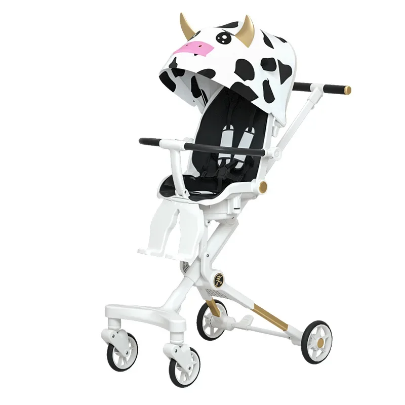 Poussette Légère et Pliable pour Bébé, Paysage Haut, Sagesse Bidirectionnelle pour les Enfants